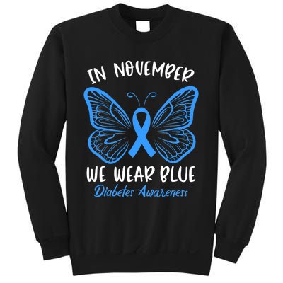 Diabetes Awareness 's Butterfly T1 T2 Sweatshirt