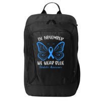 Diabetes Awareness 's Butterfly T1 T2 City Backpack