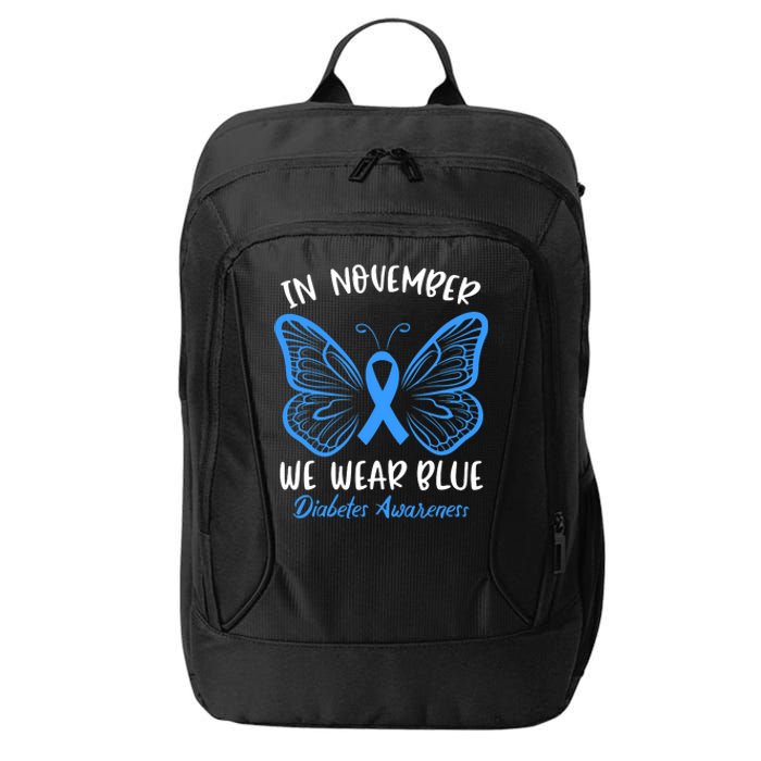 Diabetes Awareness 's Butterfly T1 T2 City Backpack