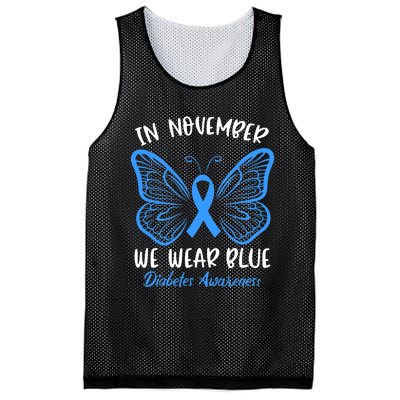 Diabetes Awareness 's Butterfly T1 T2 Mesh Reversible Basketball Jersey Tank