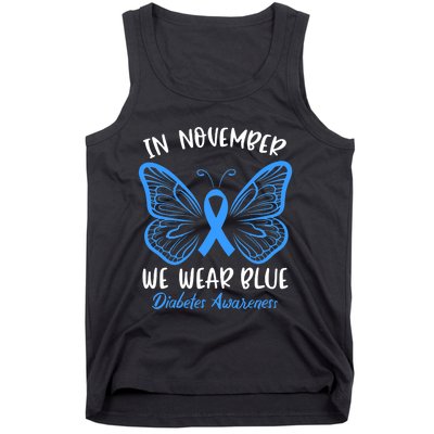 Diabetes Awareness 's Butterfly T1 T2 Tank Top