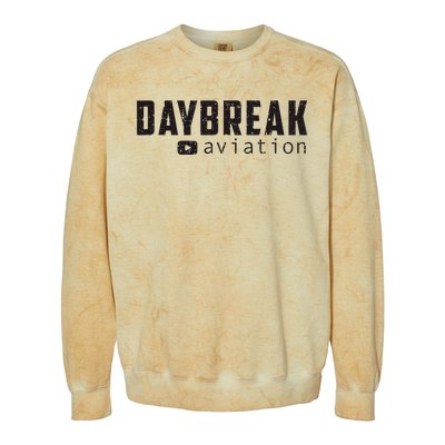 Daybreak Aviation Saving One Plane At A Time Colorblast Crewneck Sweatshirt