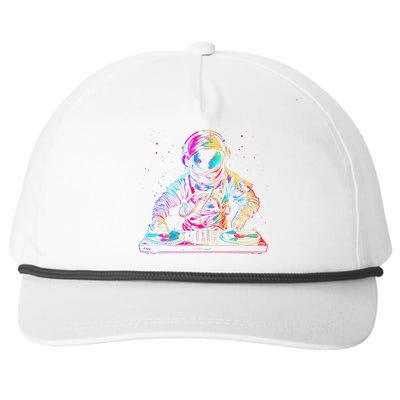 Dj Astronaut Space Edm Techno House Music Vinyl Record Funny Snapback Five-Panel Rope Hat