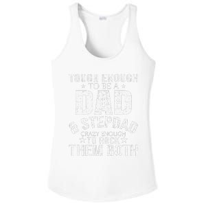 Dad And Stepdad Fathers Day stepdad step dad Ladies PosiCharge Competitor Racerback Tank