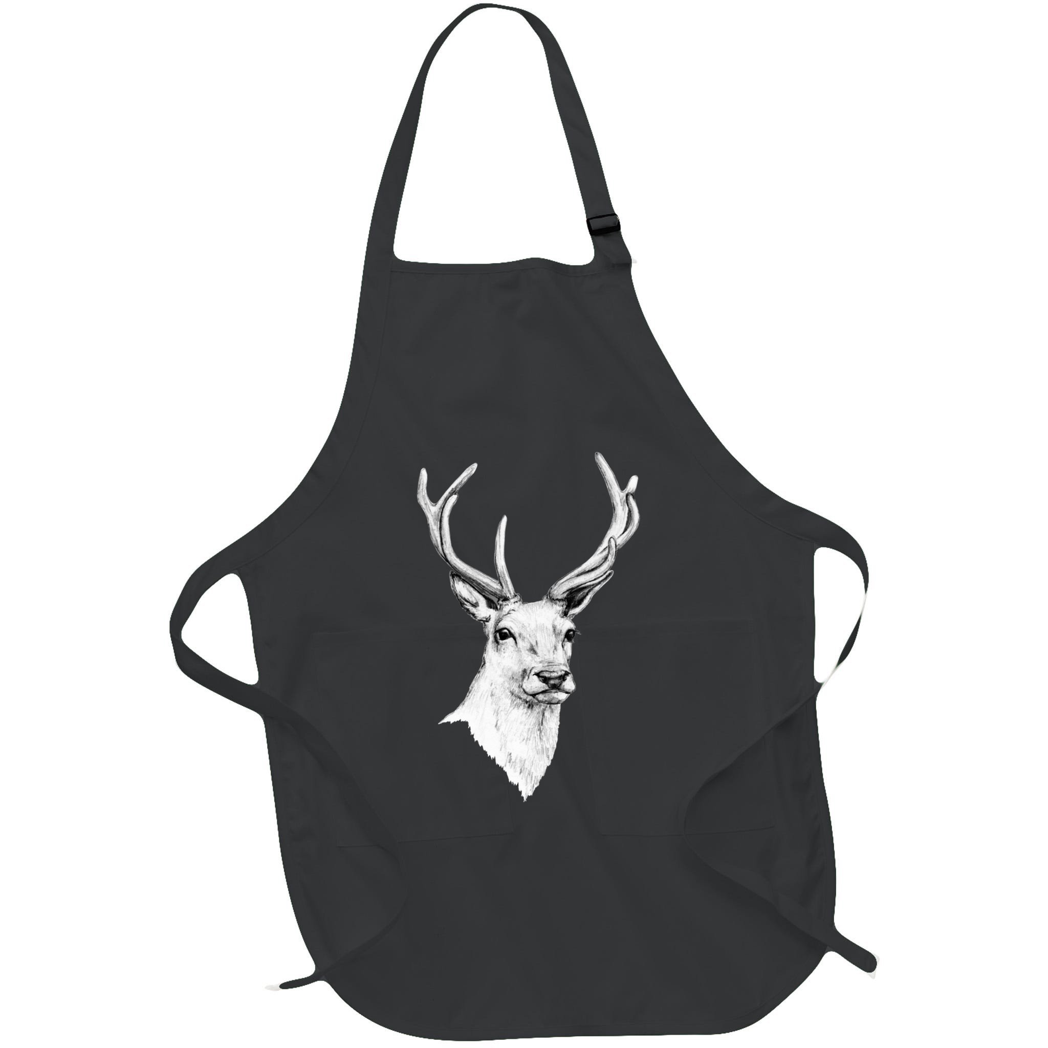 Deer Antlers Stag Head Apron