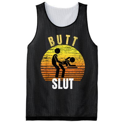 Distressed Anal Slut Kinky Butt Slut Anal Sex Lover Mesh Reversible Basketball Jersey Tank