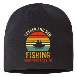 Dad And Son Fishing Partners For Life Sustainable Beanie