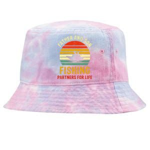 Dad And Son Fishing Partners For Life Tie-Dyed Bucket Hat