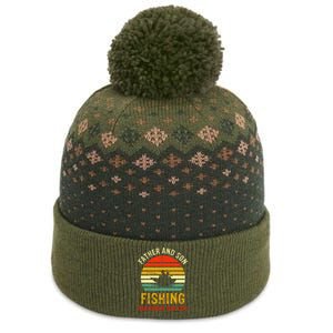 Dad And Son Fishing Partners For Life The Baniff Cuffed Pom Beanie