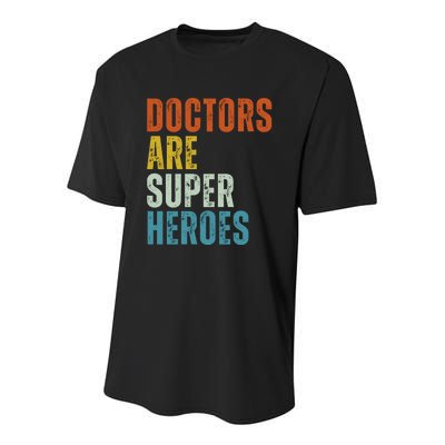 Doctors Are Super Heroes Youth Performance Sprint T-Shirt