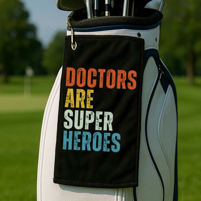 Doctors Are Super Heroes Golf Towel