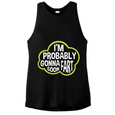 Don't Approach Sarcasm I'm Probably Gonna Fart Soon Funny Ladies PosiCharge Tri-Blend Wicking Tank