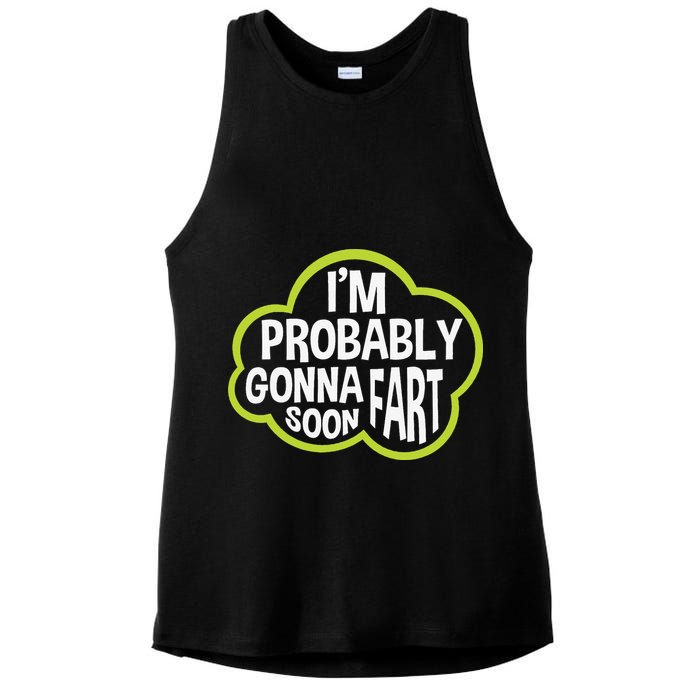 Don't Approach Sarcasm I'm Probably Gonna Fart Soon Funny Ladies PosiCharge Tri-Blend Wicking Tank