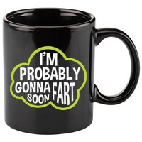 Don't Approach Sarcasm I'm Probably Gonna Fart Soon Funny 11oz C Handle Ceramic Mug
