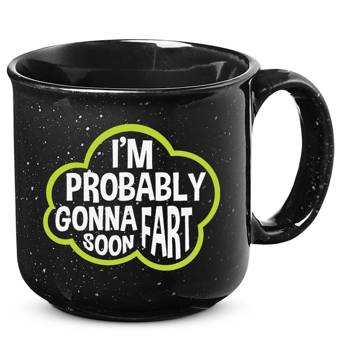 Don't Approach Sarcasm I'm Probably Gonna Fart Soon Funny 15oz Campfire Ceramic Mug