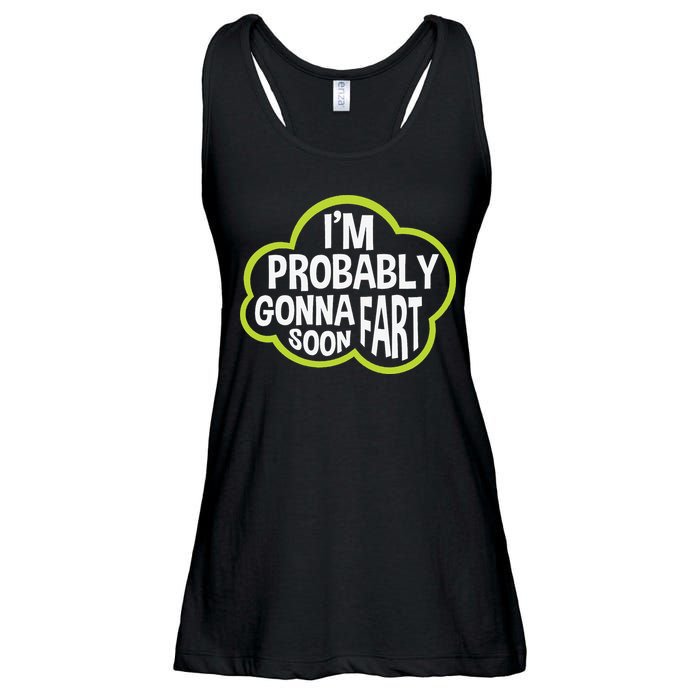 Don't Approach Sarcasm I'm Probably Gonna Fart Soon Funny Ladies Essential Flowy Tank