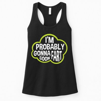 Don't Approach Sarcasm I'm Probably Gonna Fart Soon Funny Womens Tank Top