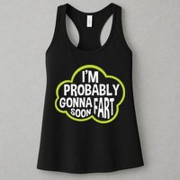 Don't Approach Sarcasm I'm Probably Gonna Fart Soon Funny Womens Tank Top