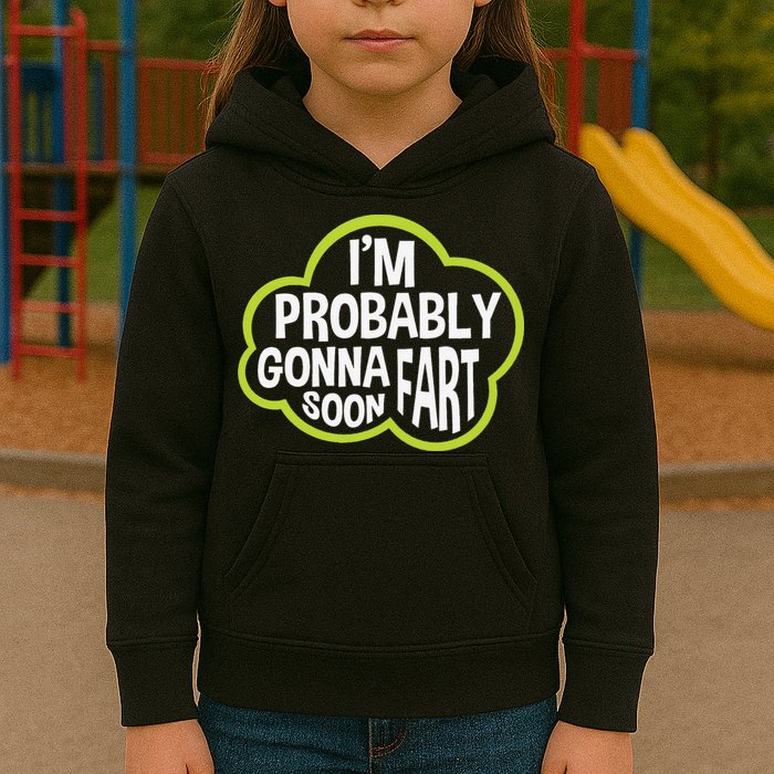 Don't Approach Sarcasm I'm Probably Gonna Fart Soon Funny Kids Hoodie