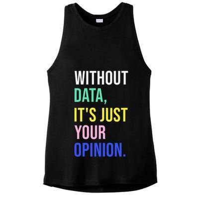 Data Analyst Statistics Statistician Funny Data Engineer Ladies PosiCharge Tri-Blend Wicking Tank