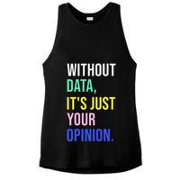 Data Analyst Statistics Statistician Funny Data Engineer Ladies PosiCharge Tri-Blend Wicking Tank