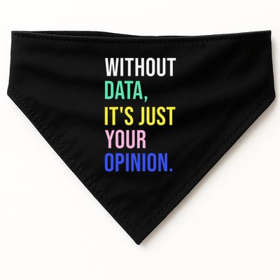 Data Analyst Statistics Statistician Funny Data Engineer USA-Made Doggie Bandana