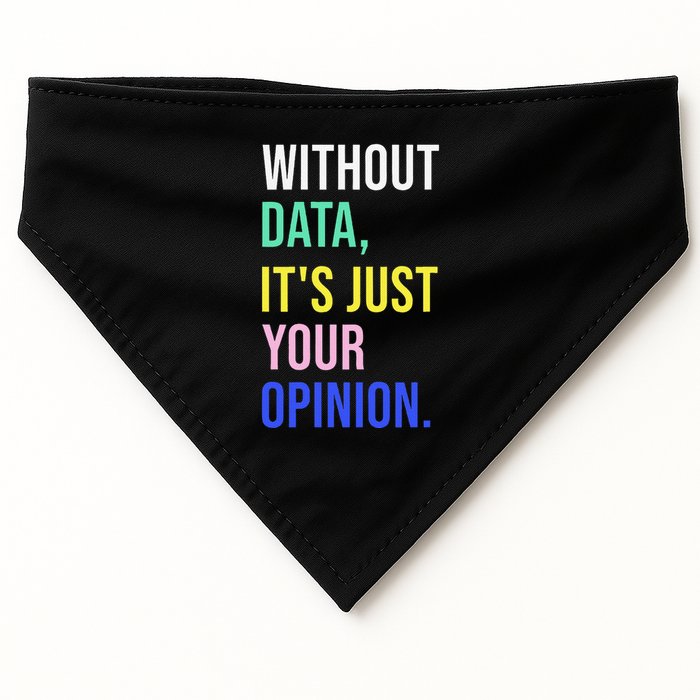 Data Analyst Statistics Statistician Funny Data Engineer USA-Made Doggie Bandana