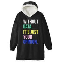 Data Analyst Statistics Statistician Funny Data Engineer Hooded Wearable Blanket