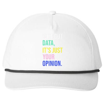 Data Analyst Statistics Statistician Funny Data Engineer Snapback Five-Panel Rope Hat