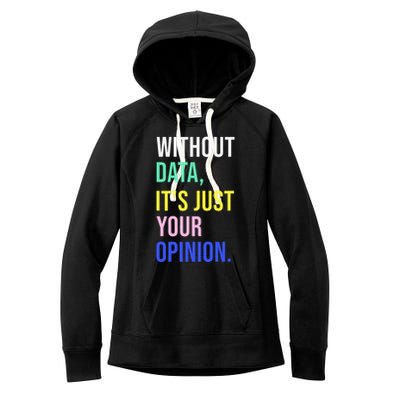 Data Analyst Statistics Statistician Funny Data Engineer Women's Fleece Hoodie