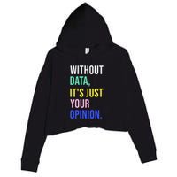 Data Analyst Statistics Statistician Funny Data Engineer Crop Fleece Hoodie