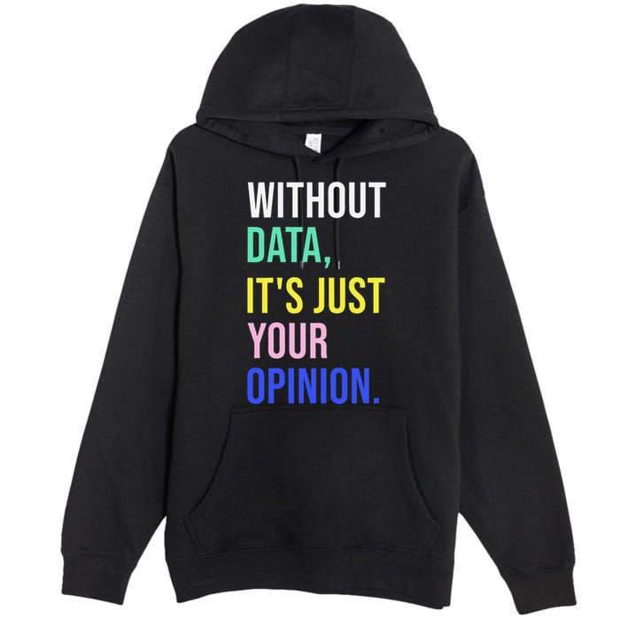 Data Analyst Statistics Statistician Funny Data Engineer Premium Pullover Hoodie