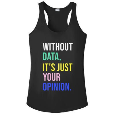 Data Analyst Statistics Statistician Funny Data Engineer Ladies PosiCharge Competitor Racerback Tank