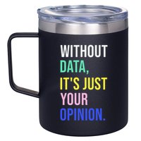 Data Analyst Statistics Statistician Funny Data Engineer 12oz Stainless Steel Coffee Mug