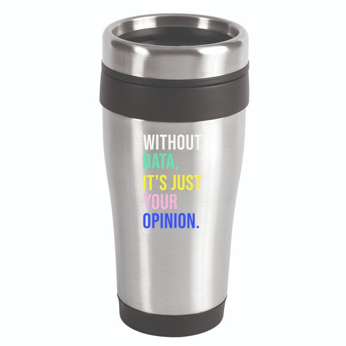 Data Analyst Statistics Statistician Funny Data Engineer 16oz Travel Tumbler