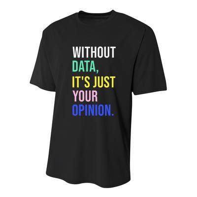 Data Analyst Statistics Statistician Funny Data Engineer Youth Performance Sprint T-Shirt