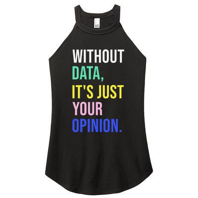 Data Analyst Statistics Statistician Funny Data Engineer Women's Perfect Tri Rocker Tank