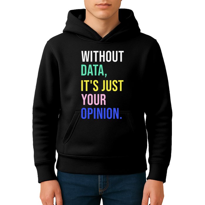 Data Analyst Statistics Statistician Funny Data Engineer Kids Hoodie