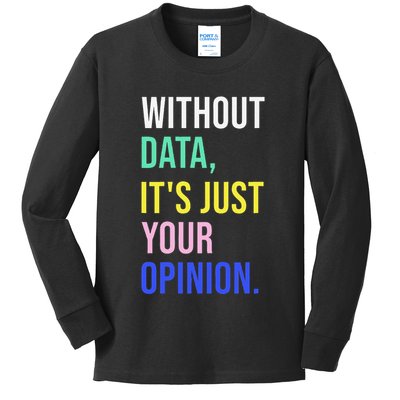 Data Analyst Statistics Statistician Funny Data Engineer Kids Long Sleeve Shirt