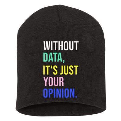 Data Analyst Statistics Statistician Funny Data Engineer Short Acrylic Beanie