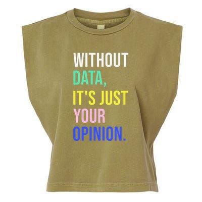 Data Analyst Statistics Statistician Funny Data Engineer Garment-Dyed Women's Muscle Tee