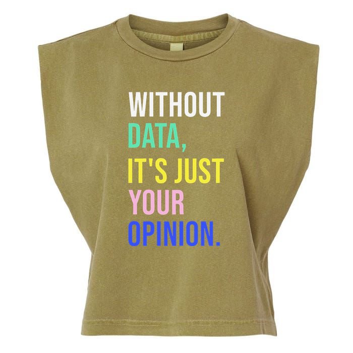Data Analyst Statistics Statistician Funny Data Engineer Garment-Dyed Women's Muscle Tee