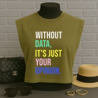 Data Analyst Statistics Statistician Funny Data Engineer Garment-Dyed Women's Muscle Tee