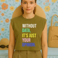 Data Analyst Statistics Statistician Funny Data Engineer Garment-Dyed Women's Muscle Tee