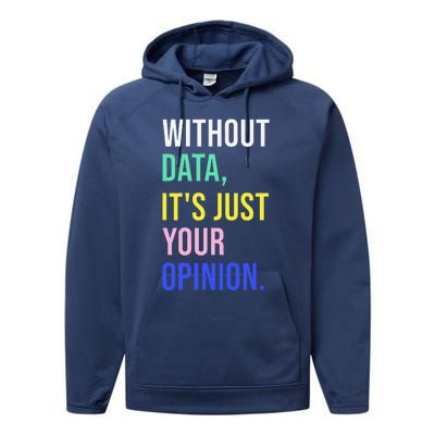 Data Analyst Statistics Statistician Funny Data Engineer Performance Fleece Hoodie