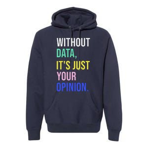 Data Analyst Statistics Statistician Funny Data Engineer Premium Hoodie