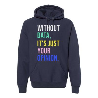 Data Analyst Statistics Statistician Funny Data Engineer Premium Hoodie