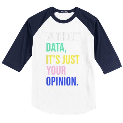 Data Analyst Statistics Statistician Funny Data Engineer Baseball Sleeve Shirt