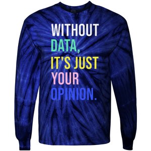 Data Analyst Statistics Statistician Funny Data Engineer Tie-Dye Long Sleeve Shirt