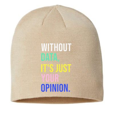 Data Analyst Statistics Statistician Funny Data Engineer Sustainable Beanie